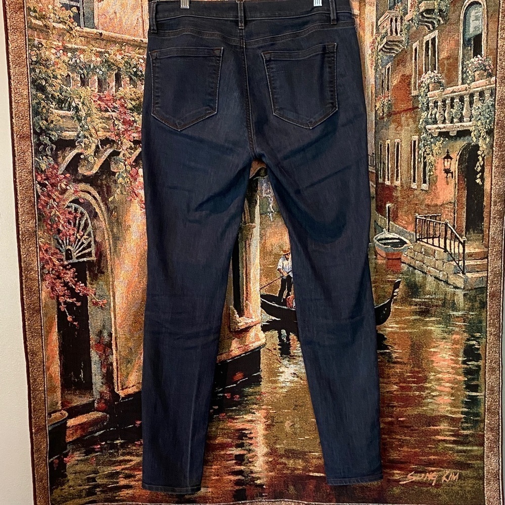 3 for $15LOFT Dark Blue Women's Modern Skinny Jeans - Picture 3 of 7